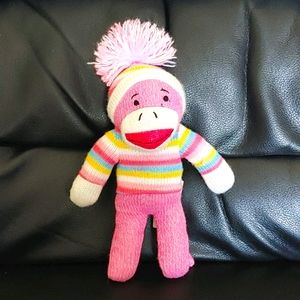 Official 11" Pink Sock Monkey Plush